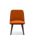 оранжевый бархатный стул Glory 7
