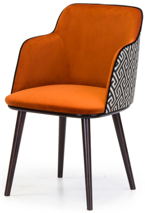 Купить бархатный стул с подлокотниками Glori 7 в Raroom