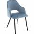 Общий вид стула Konor в серо-голубом бархате