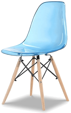Купить пластиковый стул НЕ Eames DSW T Blue в Raroom