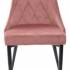 розовый стул nepal спереди